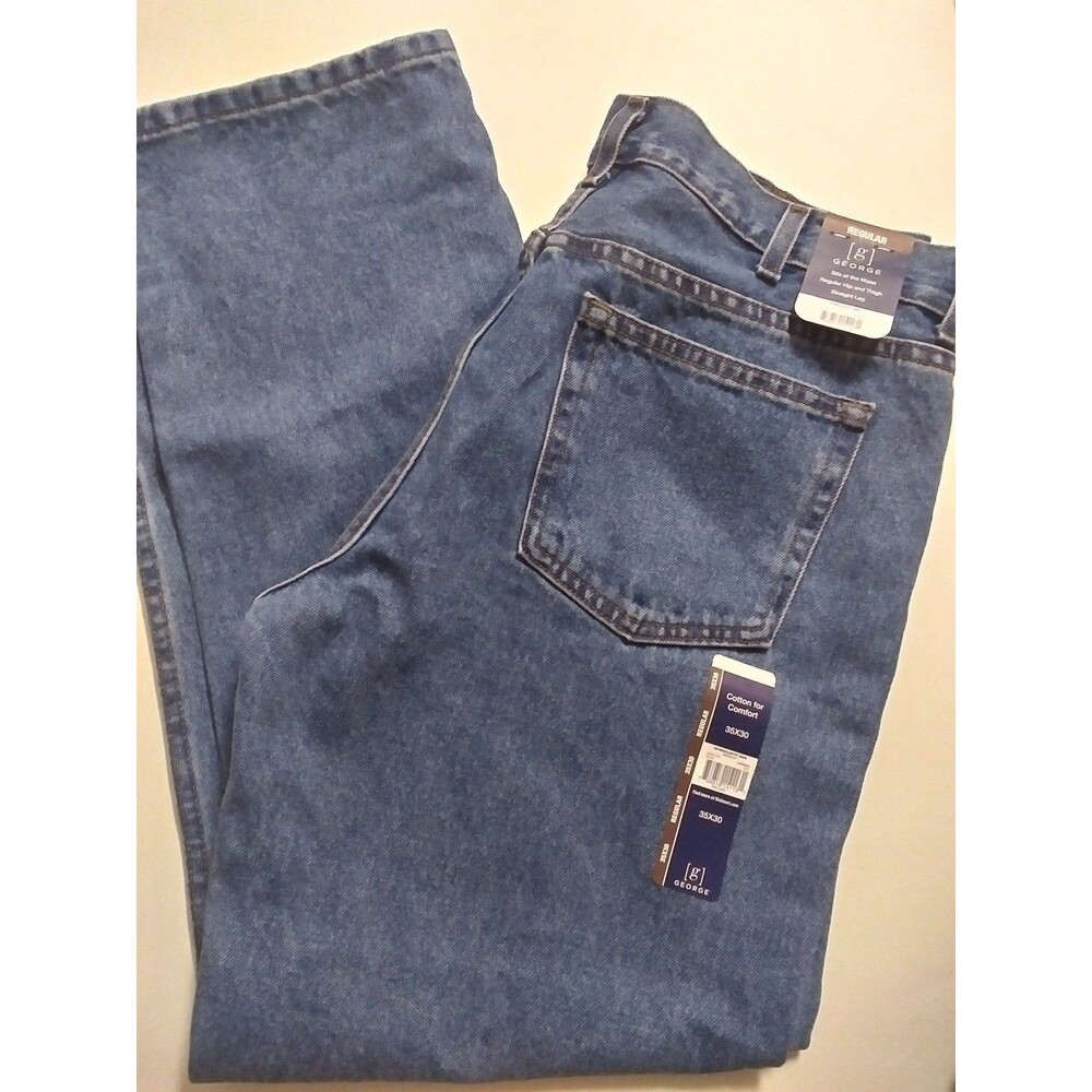 NWT George Medium Denim Jeans Size 35X30